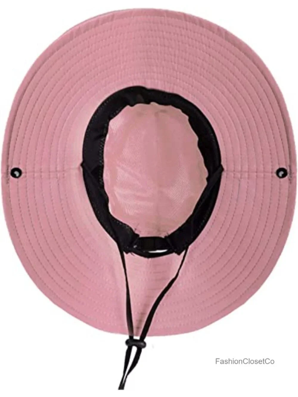 Wide Brim Safari Sun Hat with Ponytail Hole, UPF 50+ Foldable Fishing Hat